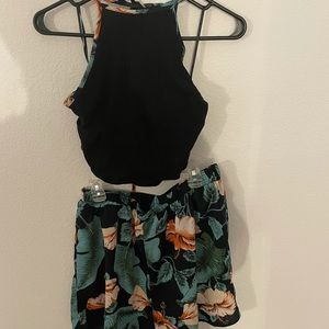 2 for 10 Cute two piece halter and short set!